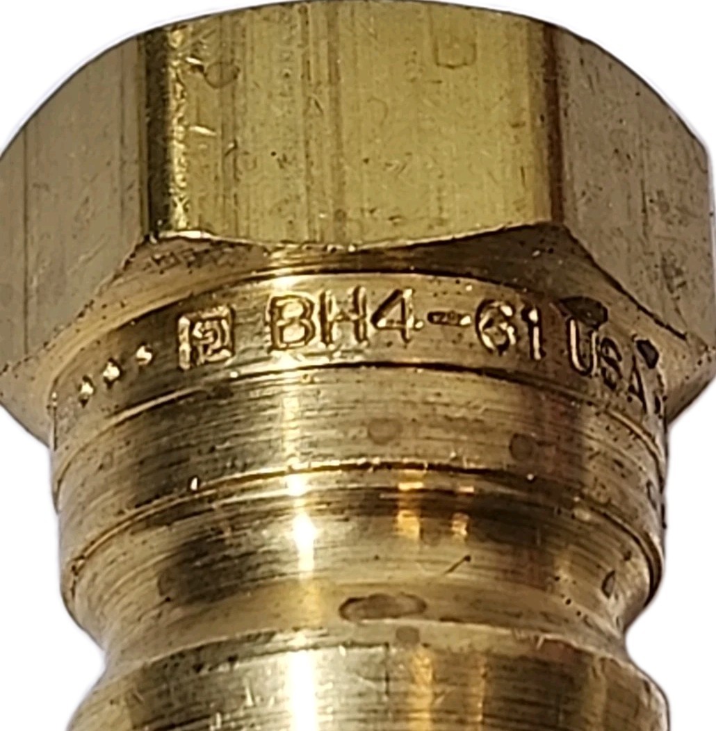 Parker BH4-60 & BH4-61 Brass Hydraulic Quick Connect Set 1/2″ ISO 7241-1 B Serie
