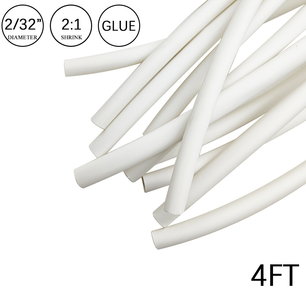 2:1 Heat Shrink Tubing Tube Glue Waterproof Dual Wall Wires Wrap (SMALL SIZES)