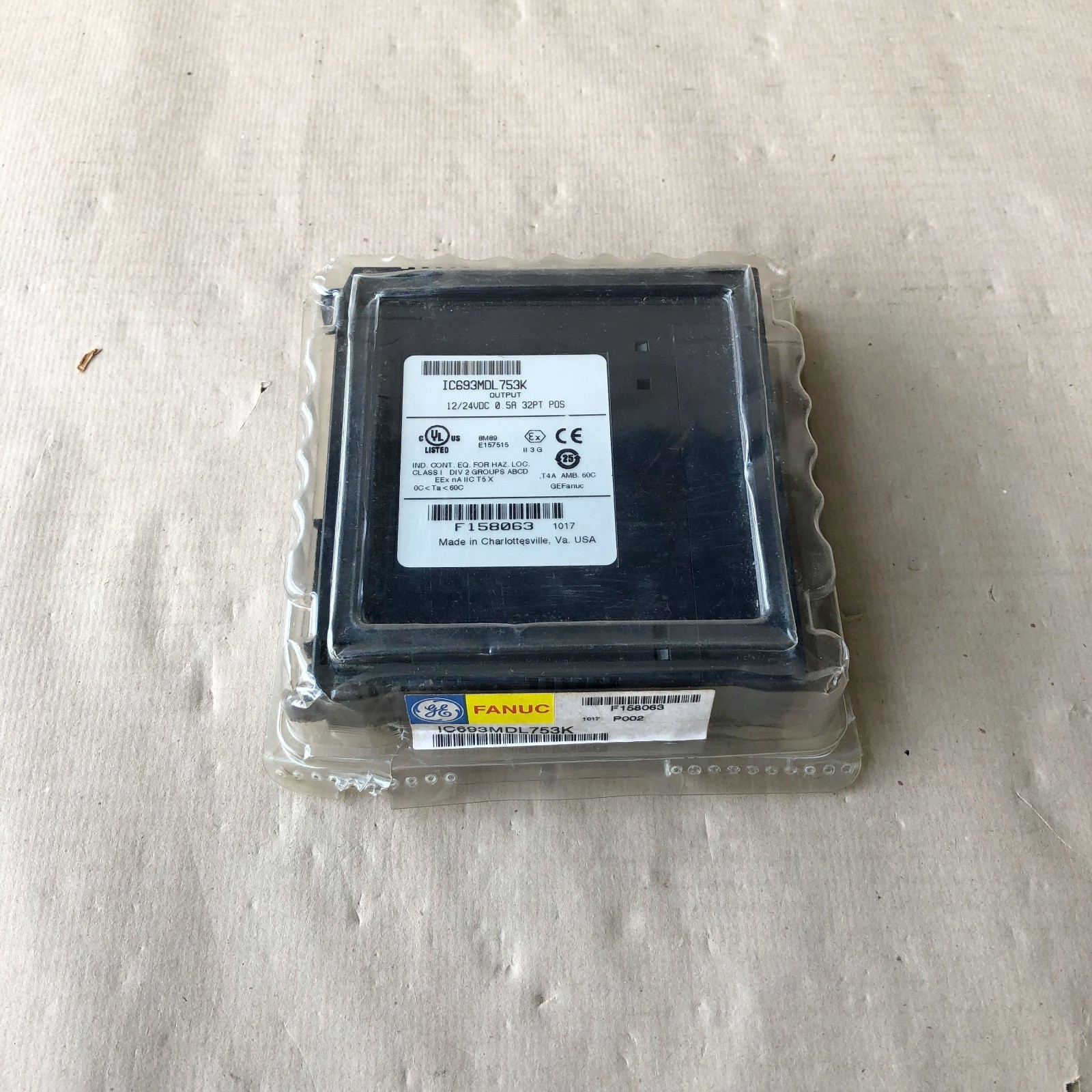 GE FANUC IC693MDL753K OUTPUT MODULE 12/24VDC