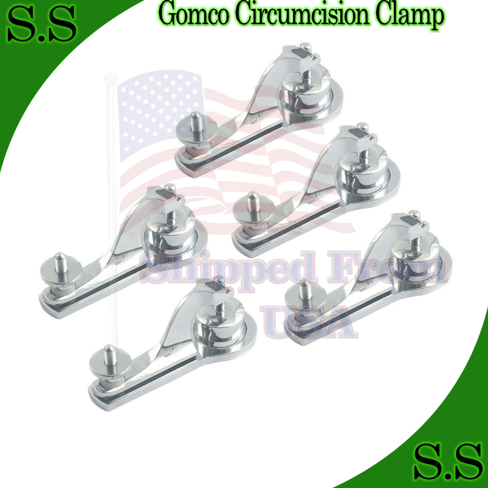 Gomco Circumcision Clamp 3.6 / 3.4 / 3.2 / 2.9 / 2.6 CM Surgical Instruments