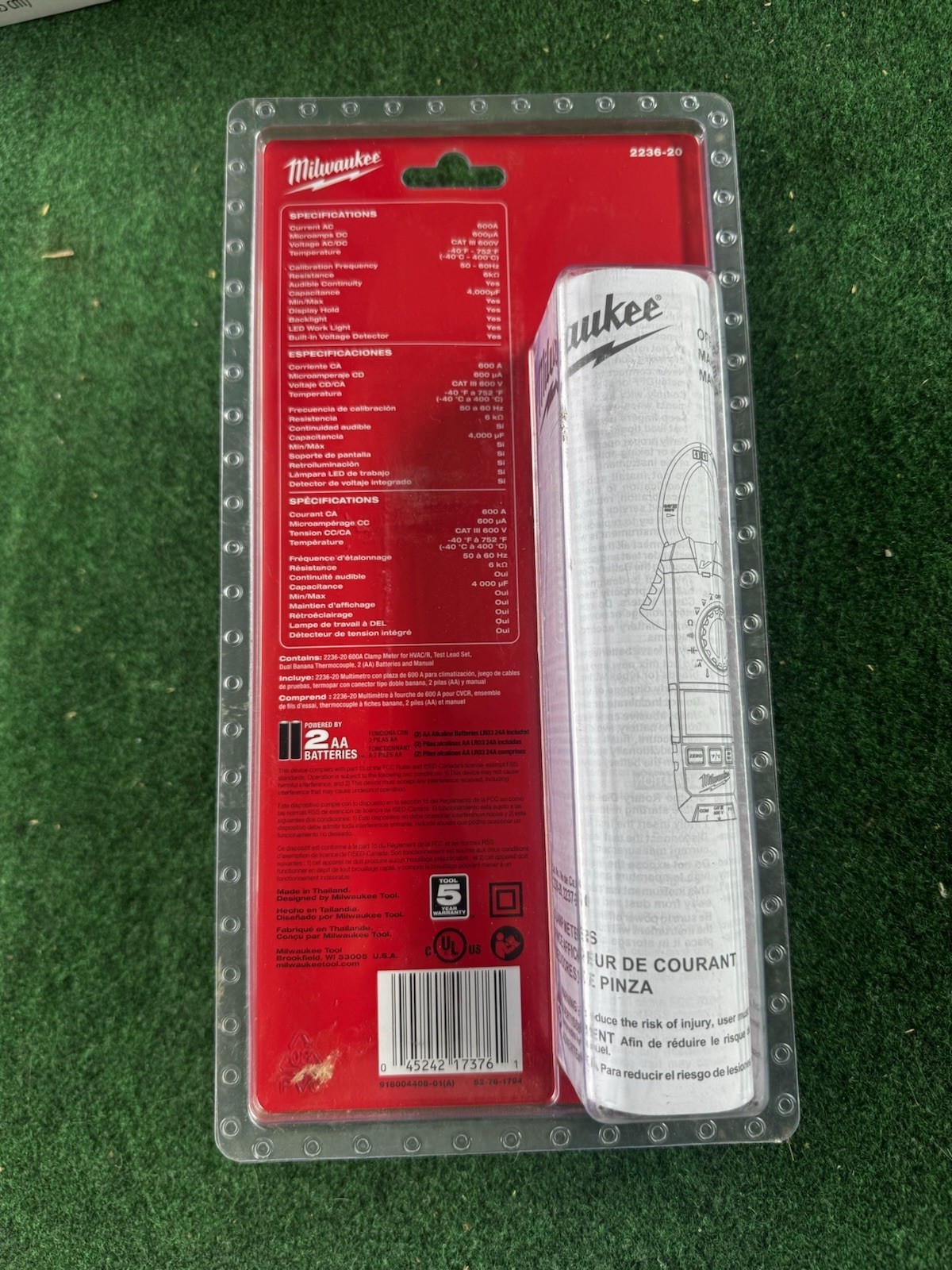 🔥🔥🔥 Milwaukee 2236-20 Clamp Meter for HVAC/R – Red – Brand New Sealed