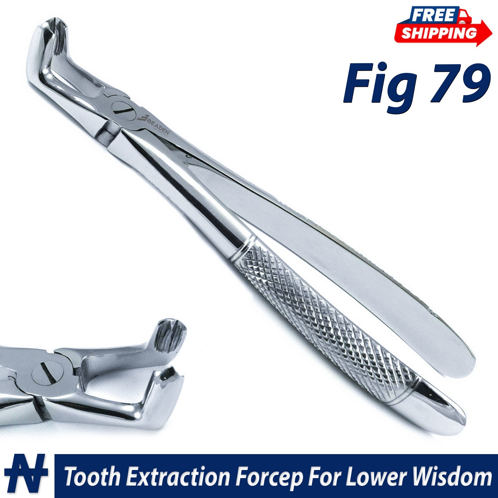 Dental Tooth Extracting Forceps Fig 79 Lower Molar Wisdom Extraction Instruments