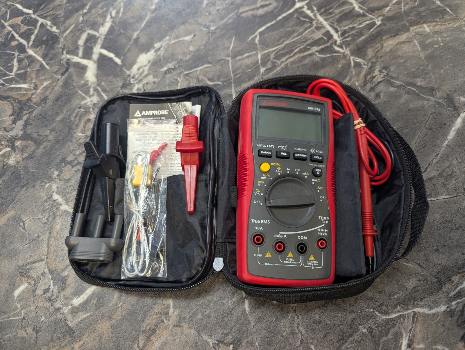Amprobe AM-570 True RMS Industrial Digital Multimeter Tested Kit