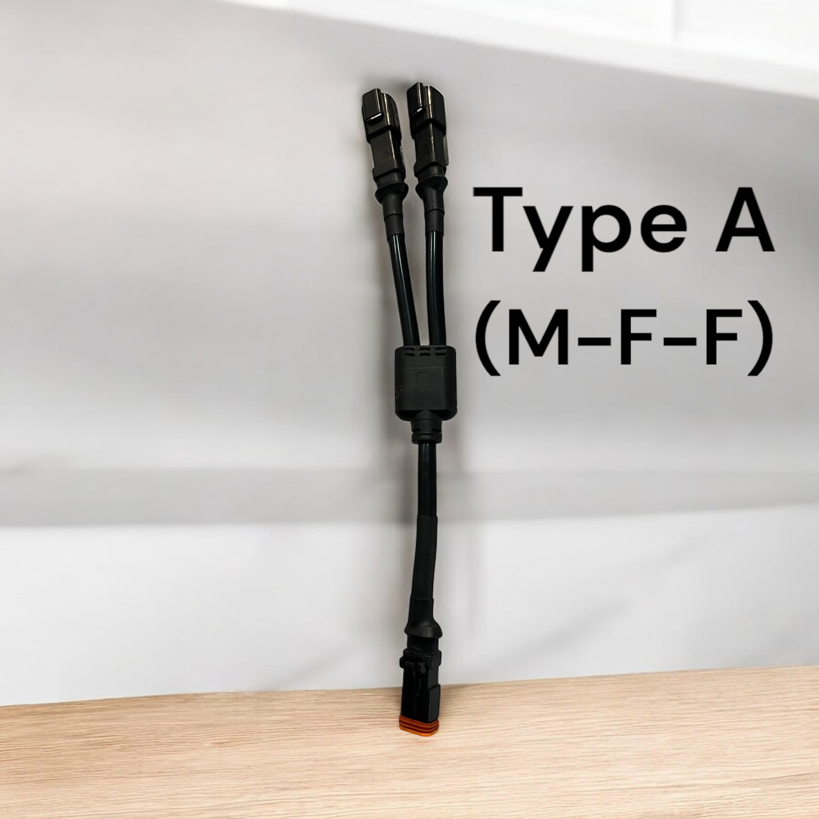 IP67 Y-type Waterproof Black DT Connector 2Pin Male and Female Splitter Deutsch