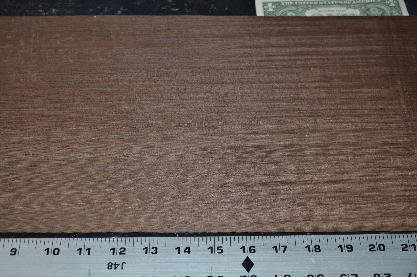 Wenge Raw Wood Veneer Sheet 9.5 x 42 inches 1/42nd thick 4669-78