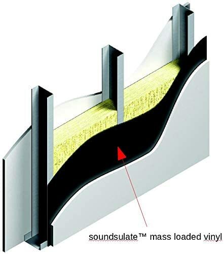 Soundsulate 1 lb Mass Loaded Vinyl MLV, Soundproofing Barrier 7 SIZES