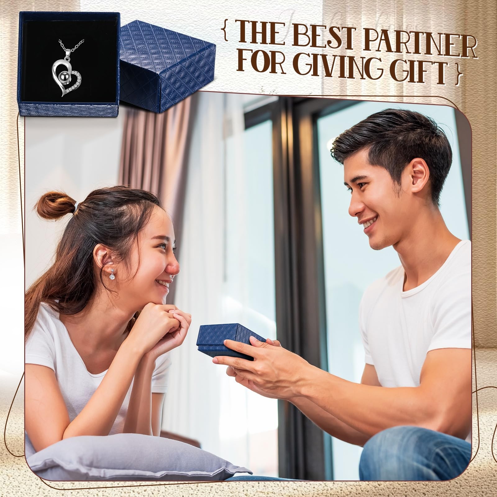 Landical 100 Pcs Jewelry Ring Gift Box 2» x 1 Count (Pack of 100), Dark Blue