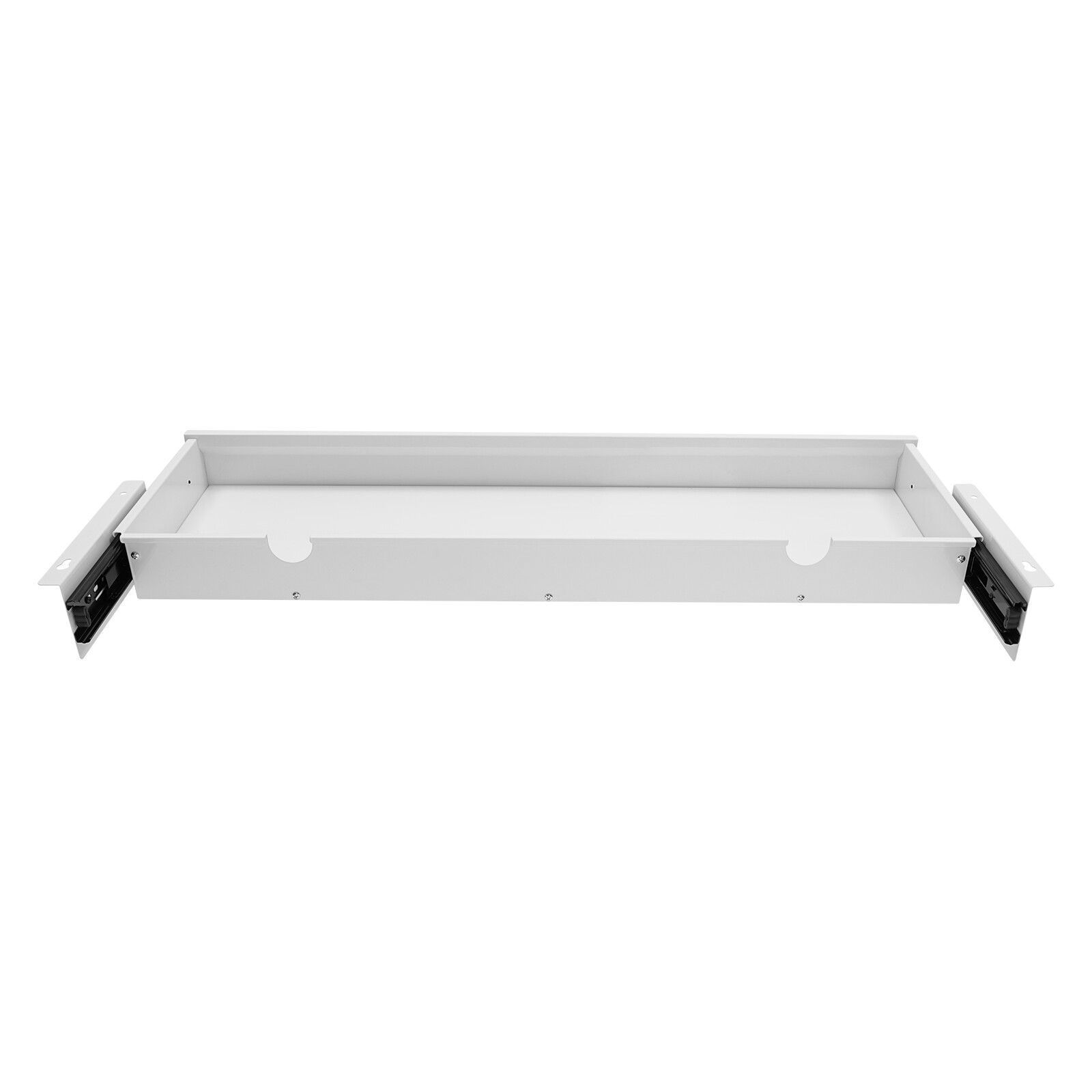33in White Space Saver Sliding Under Desk Storage Drawer Pull-out Drawer White.