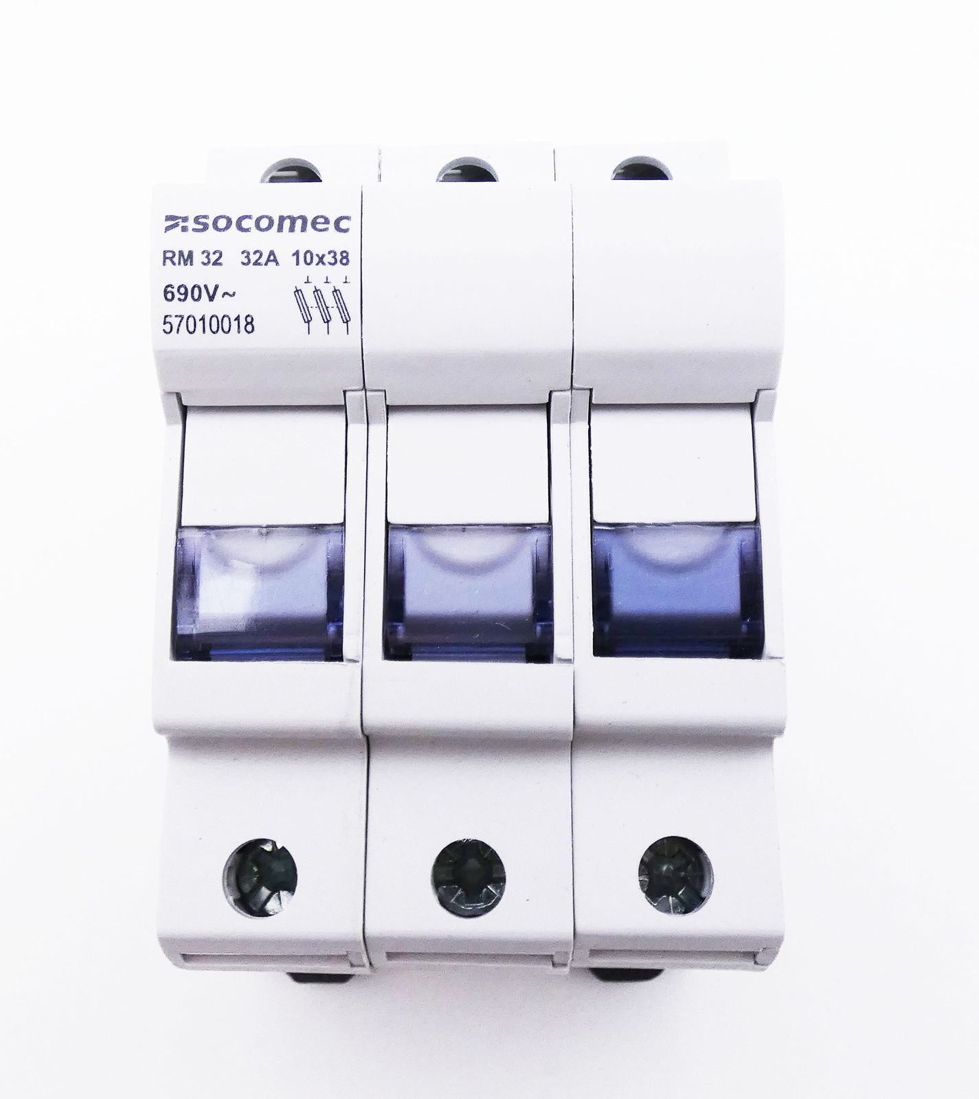 Socomec RM 32 57010018 10×38 3P 32A 690VAC Fuse Disconnector -Unused-