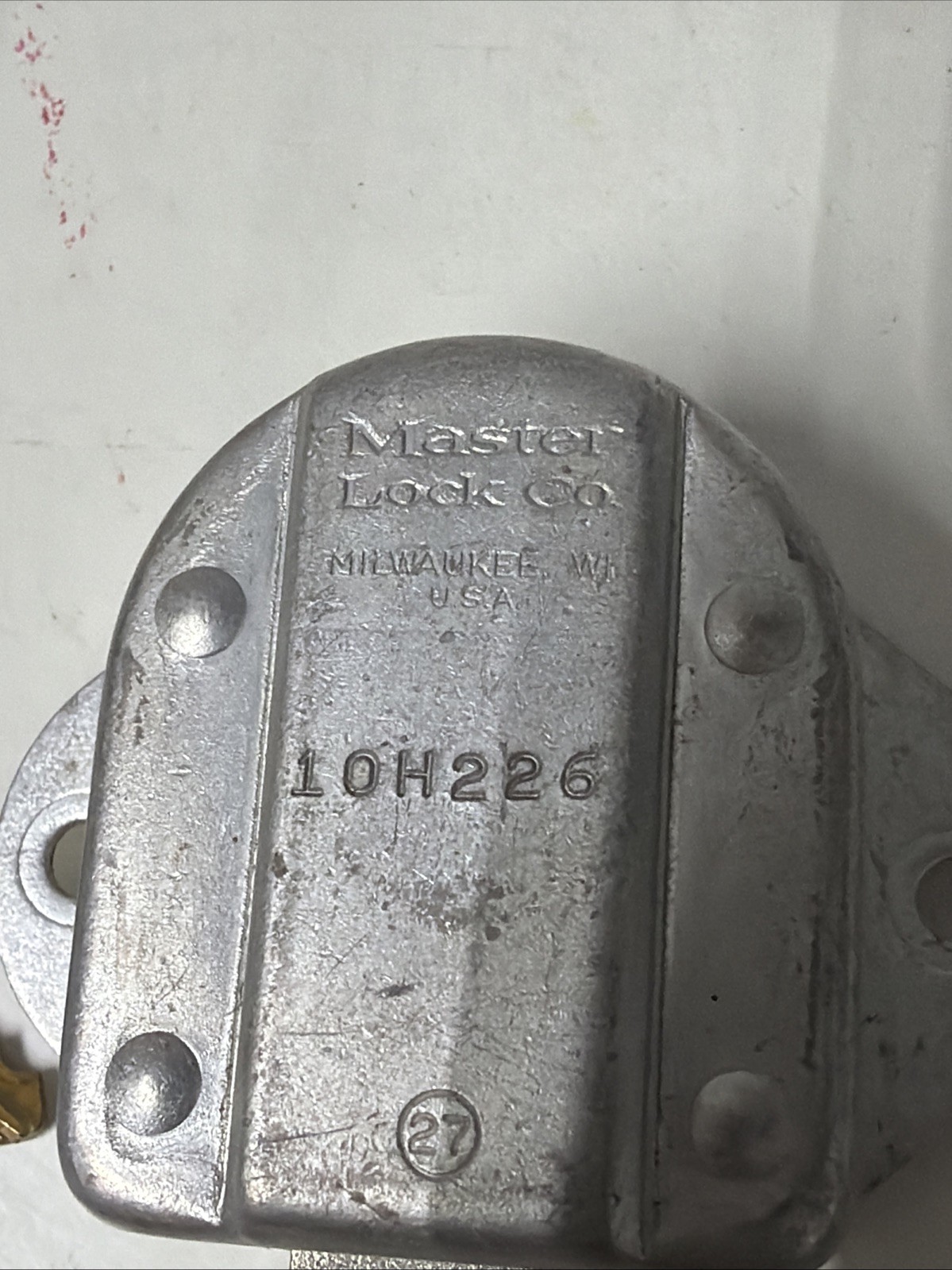 Master Lock 1710 Built-In Locker Lock, Key Type Different, Mounting Hole Dia.