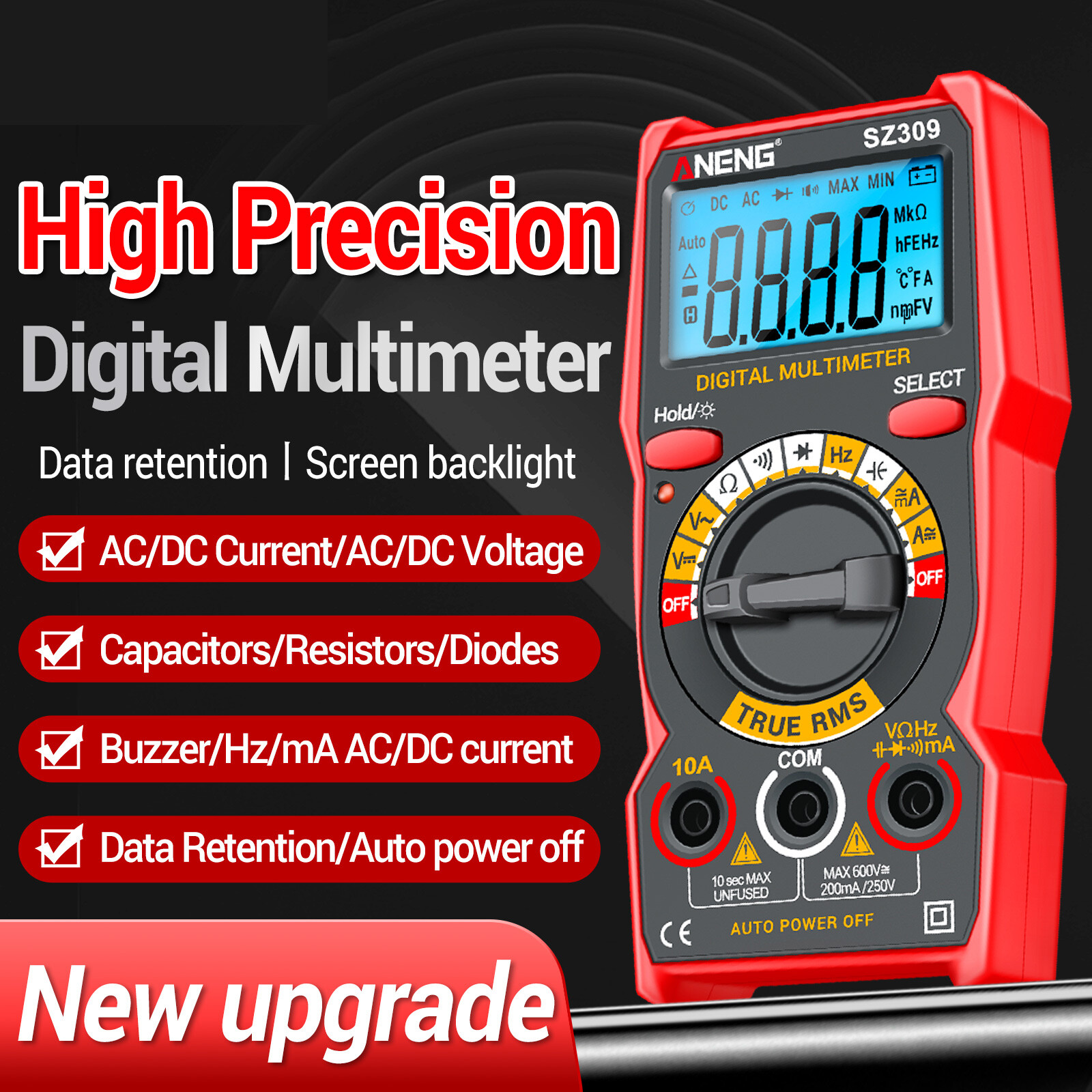 SZ309 Multimeter 1999 Count High Electrical Tester I1I0