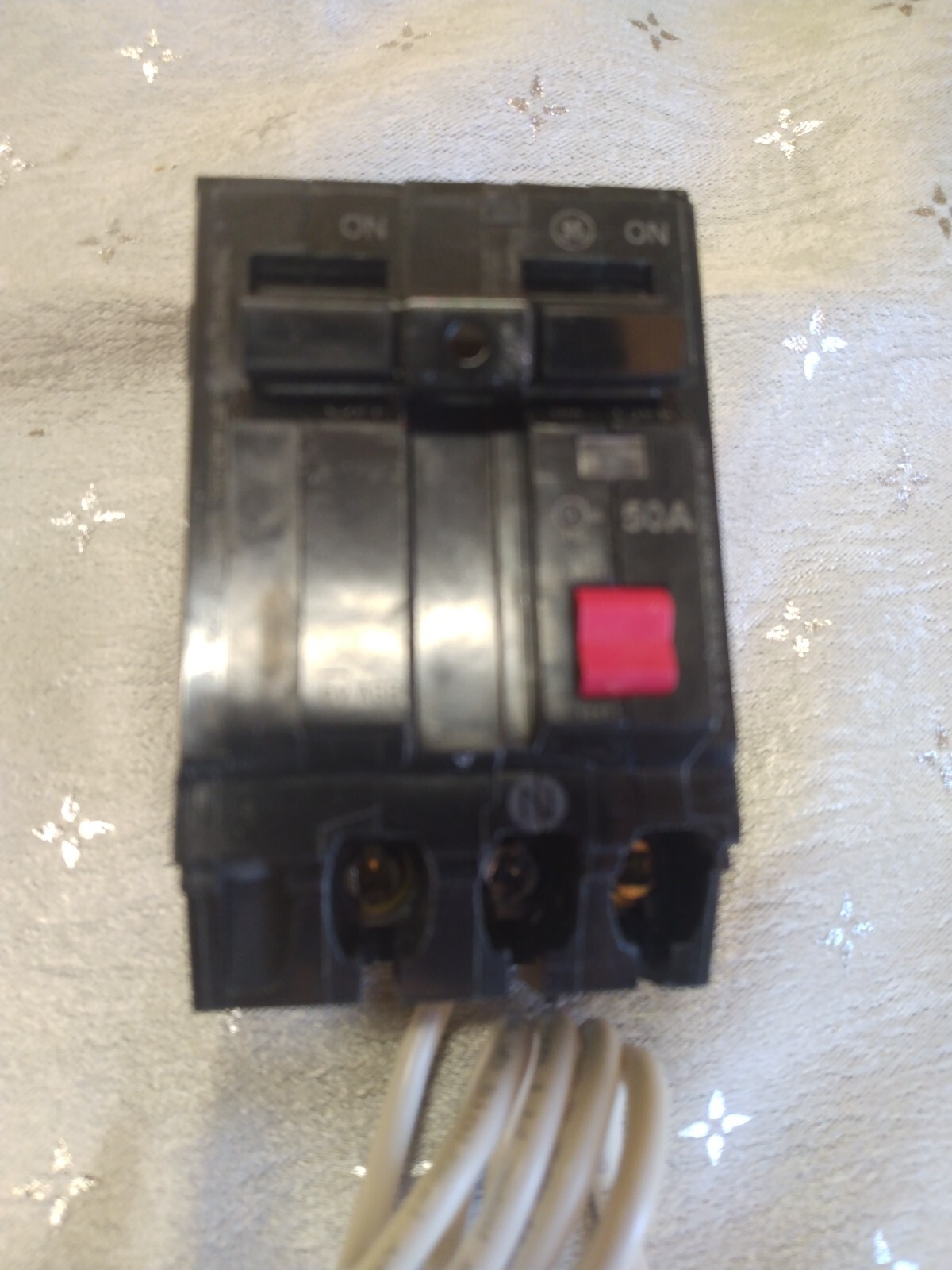 GE THQL2150GFT2P 50A 240V DOUBLE POLE GROUND FAULT BREAKER WITH SELF-TEST