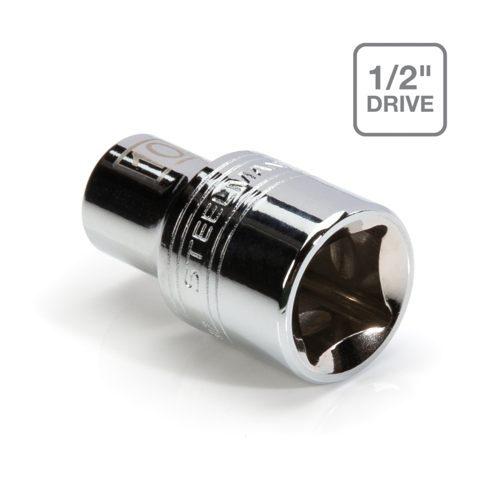 STEELMAN PRO 1/2-Inch Drive x 10mm Shallow 6-Point Metric Socket, 78307