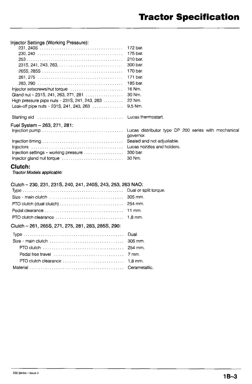 Massey Ferguson Tractors Service Manual Repair 265S 270 271 275 281 283 285S 290