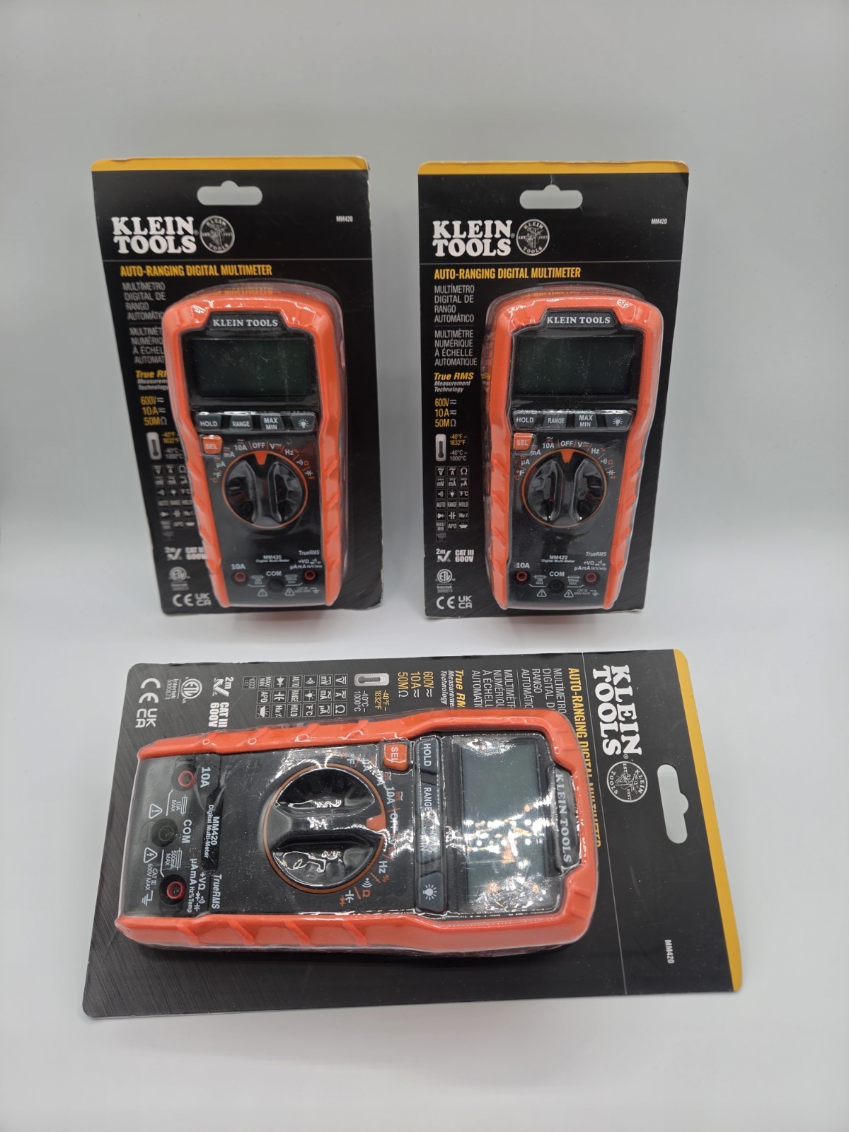Klein Tools MM420 True RMS Digital Multimeter Auto-Ranging w/Test Leads **NEW**