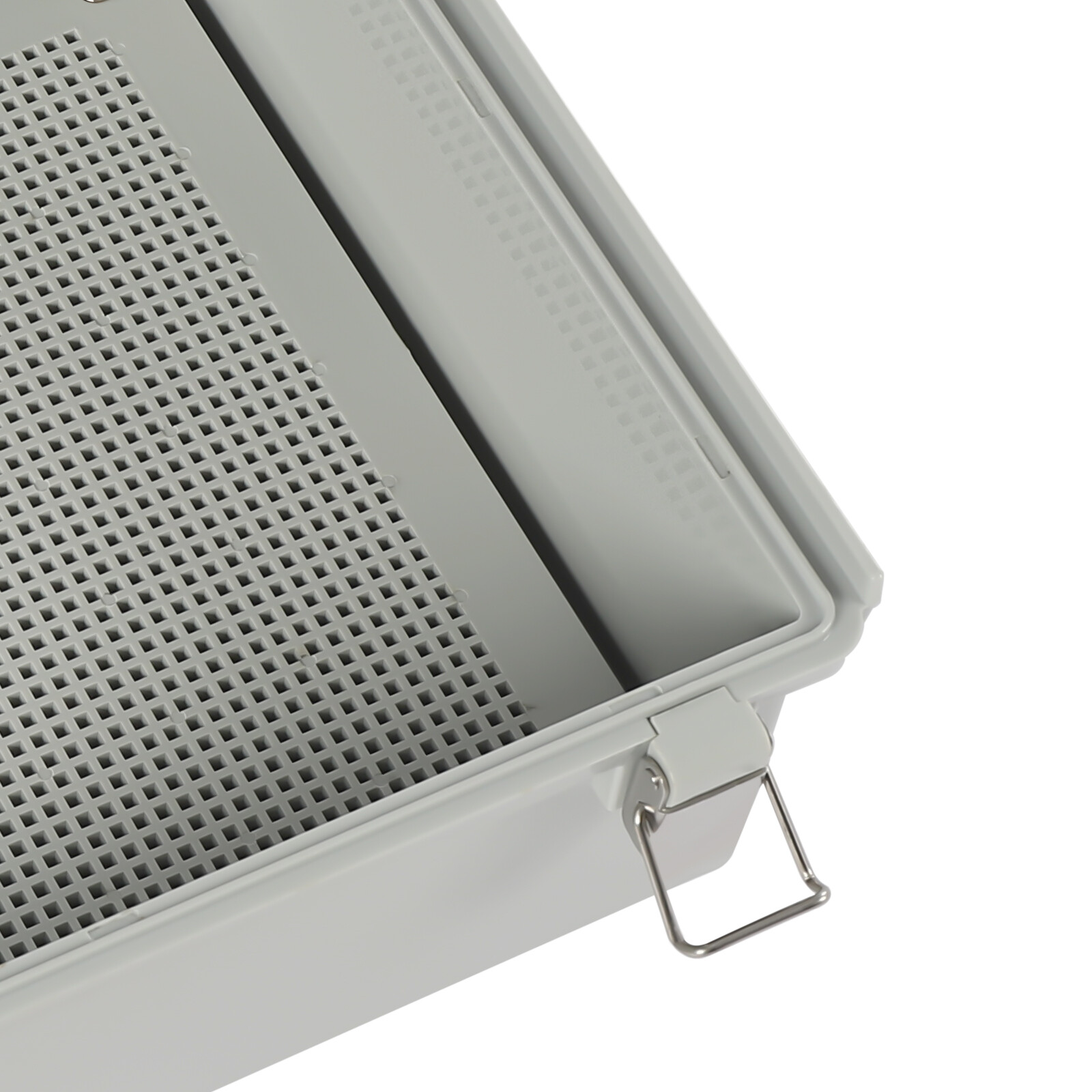 Wall Mount Hinged Cover Junction Box with Stainless Steel Latch and Clear Lid