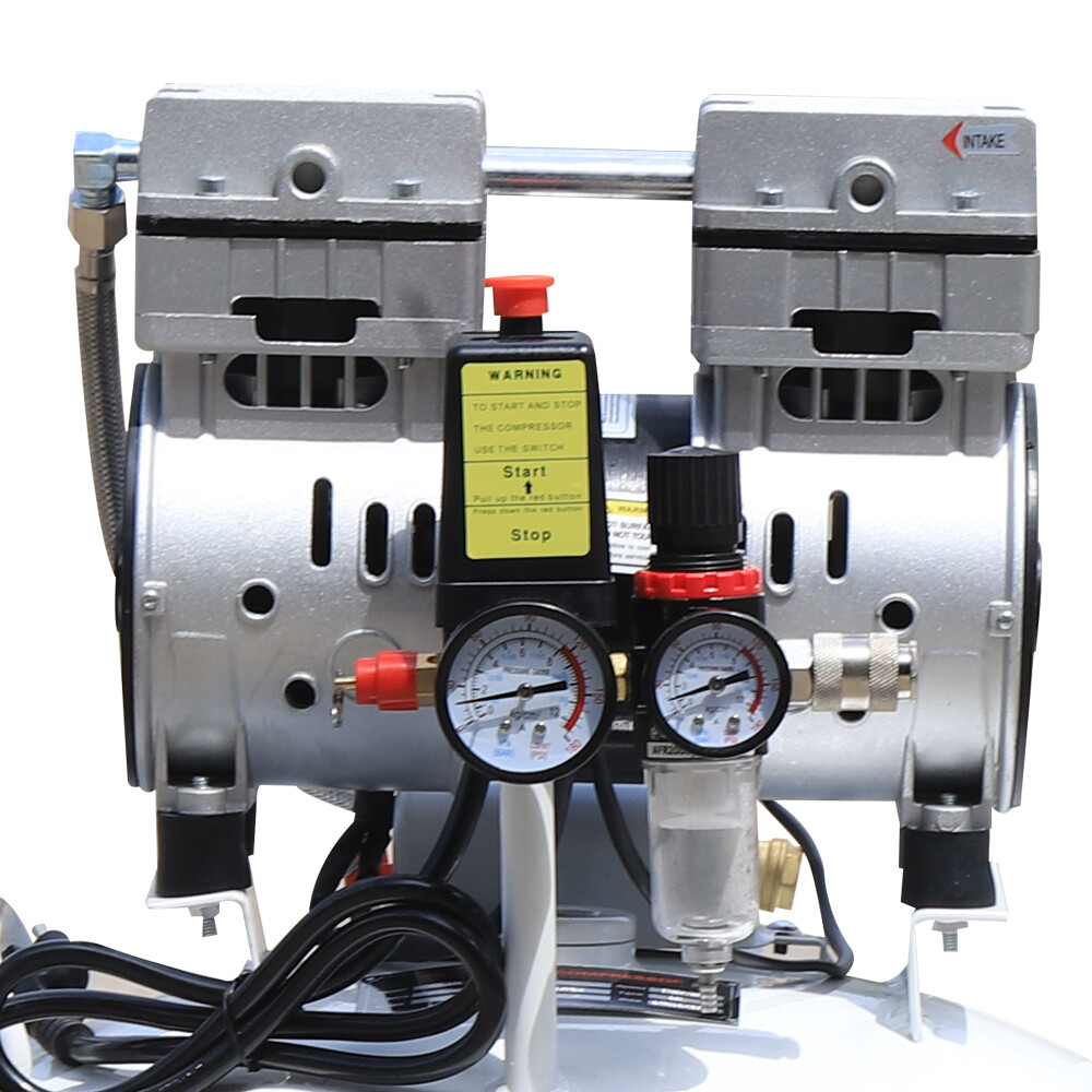 40L Medical Oil-free Dental Air Compressor Silent Air Pump 115 Psi 165 (L/Min)