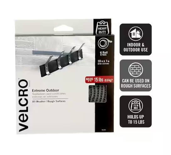 Velcro 10 ft. x 1 in. Extreme Titanium Tape