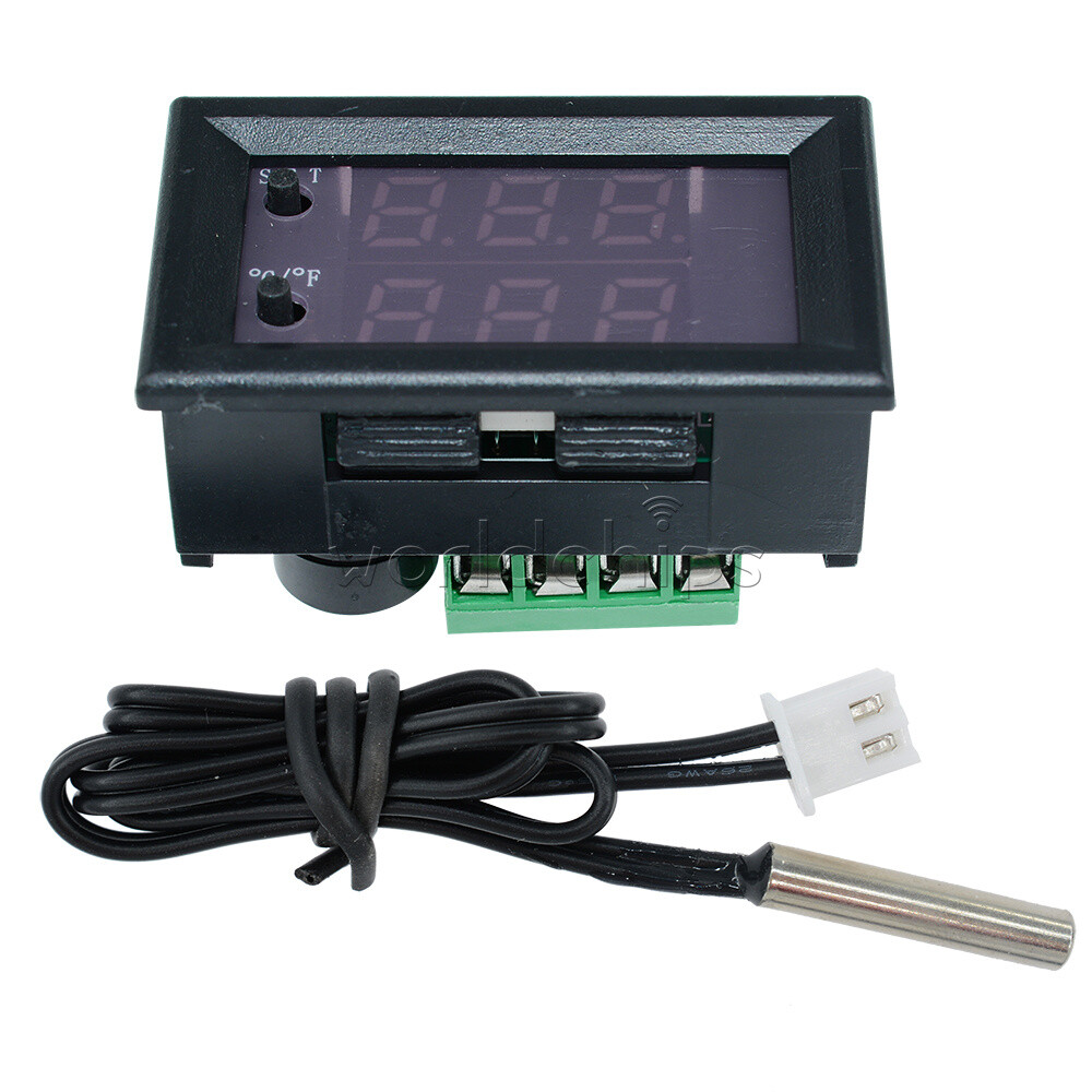 1-10Piece DC12V W1209WK Digital Thermostat Temperature Control + NTC 10K Sensor