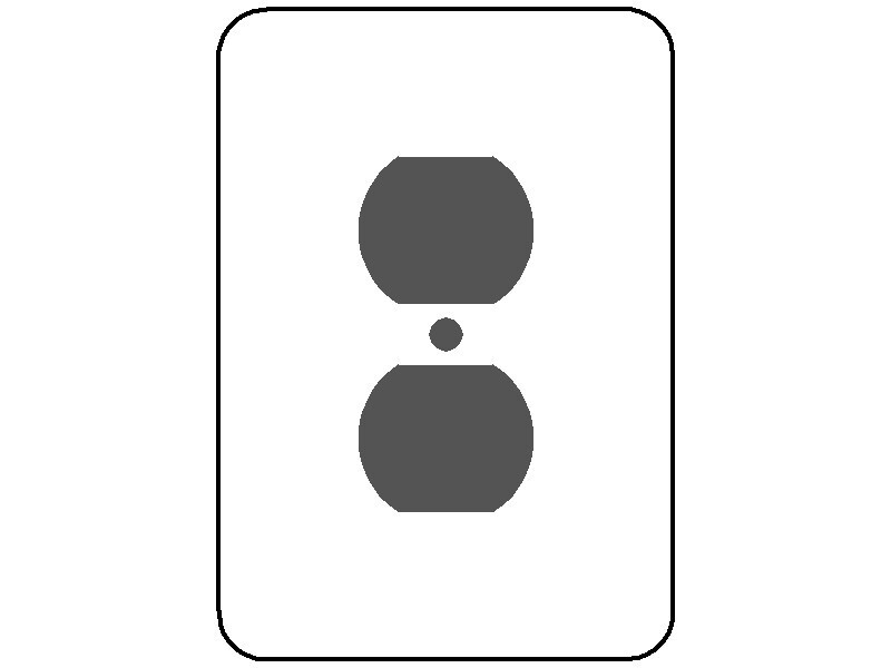 PACK OF 5 – Mulberry 1-Gang Midsize Duplex Wall Plate White 76701
