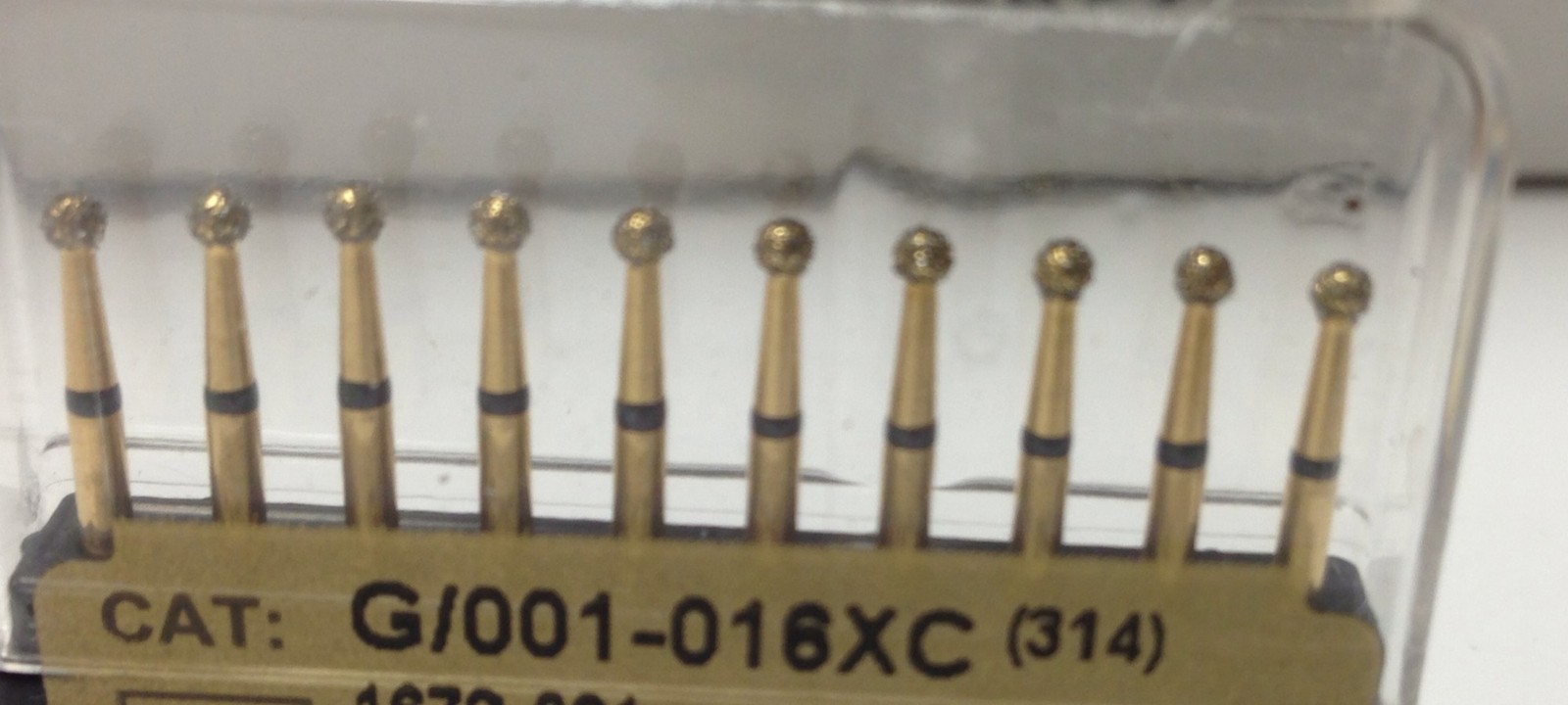 Dental Diamond Burr Extra Coarse ( 20 ) Round / Ball (801) # G/001-016xc