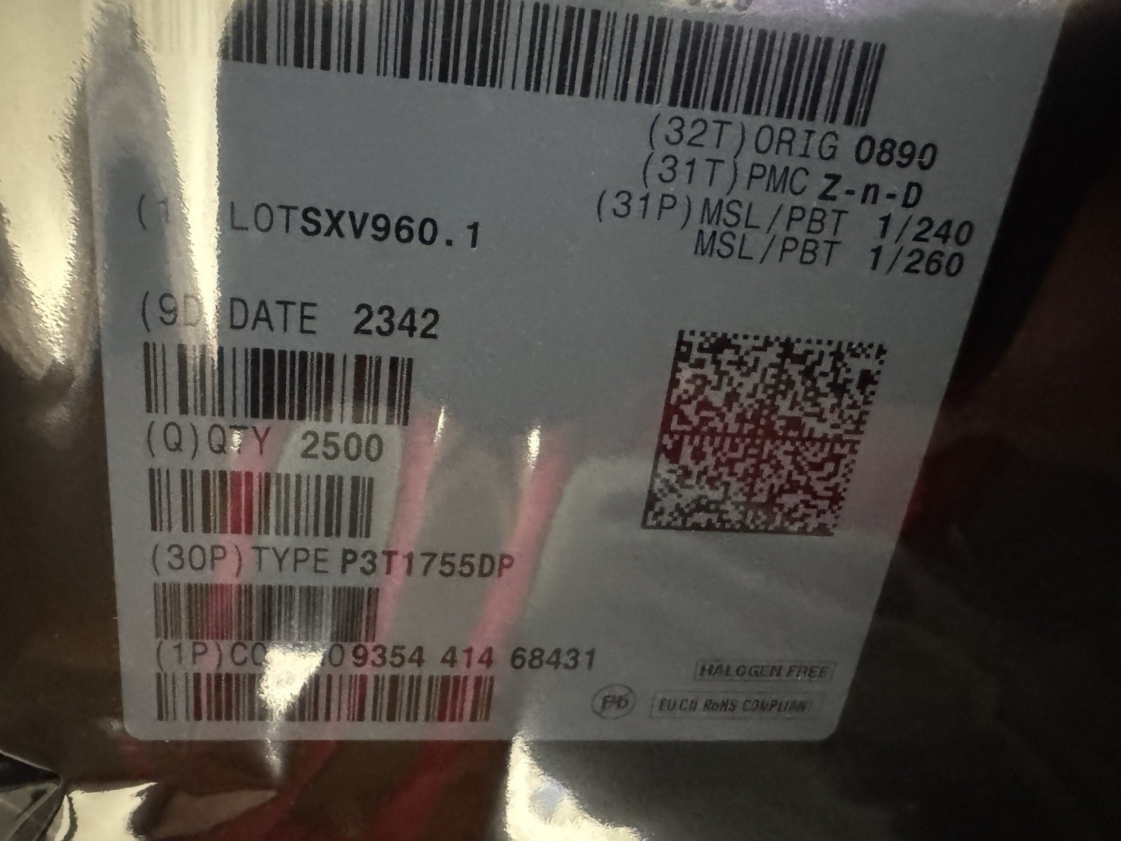 2500x NXP P3T1755DPZ Digital Temperature Sensor I2C IC New Factory Sealed Lot