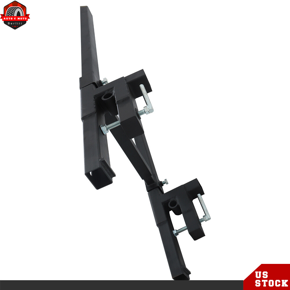 Tractor Bucket Clamp On Pallet Forks 60″ 2000lbs With Adjustable Stabilizer Bar