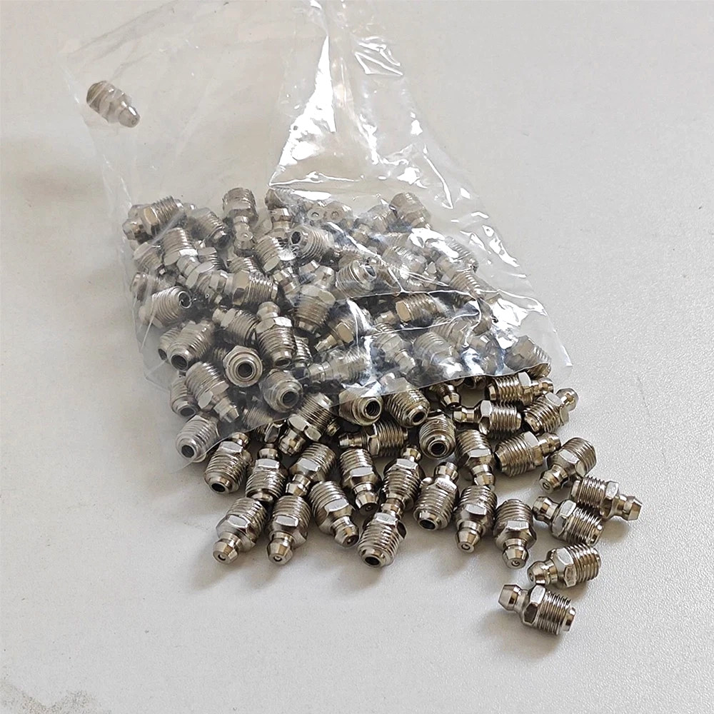 Free Shipping 50pcs Hydraulic Grease Nipples for Mini Excavator Attachments
