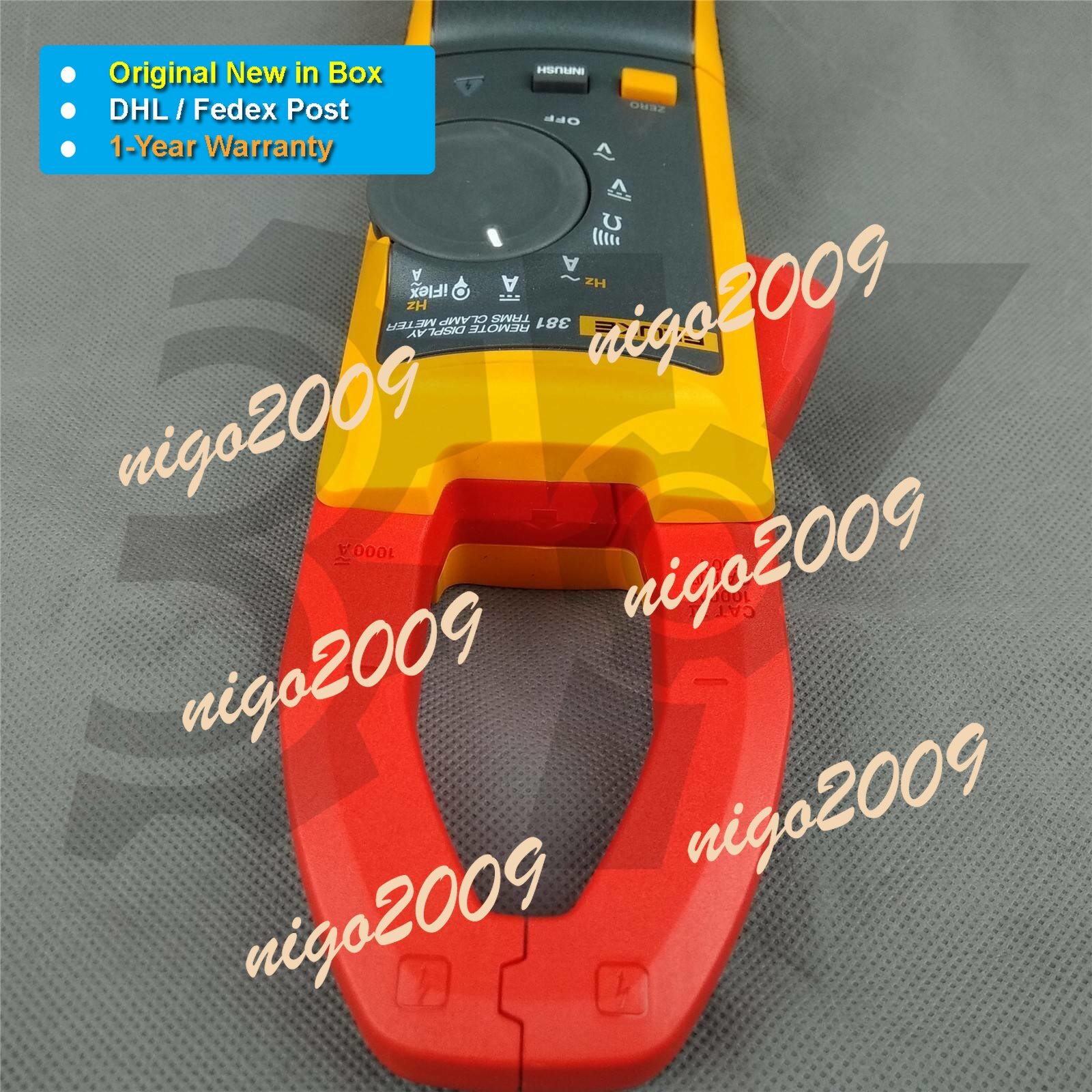 Original New in Box FLUKE 381 Remote Display AC/DC True RMS Clamp Meter DHL Fedx