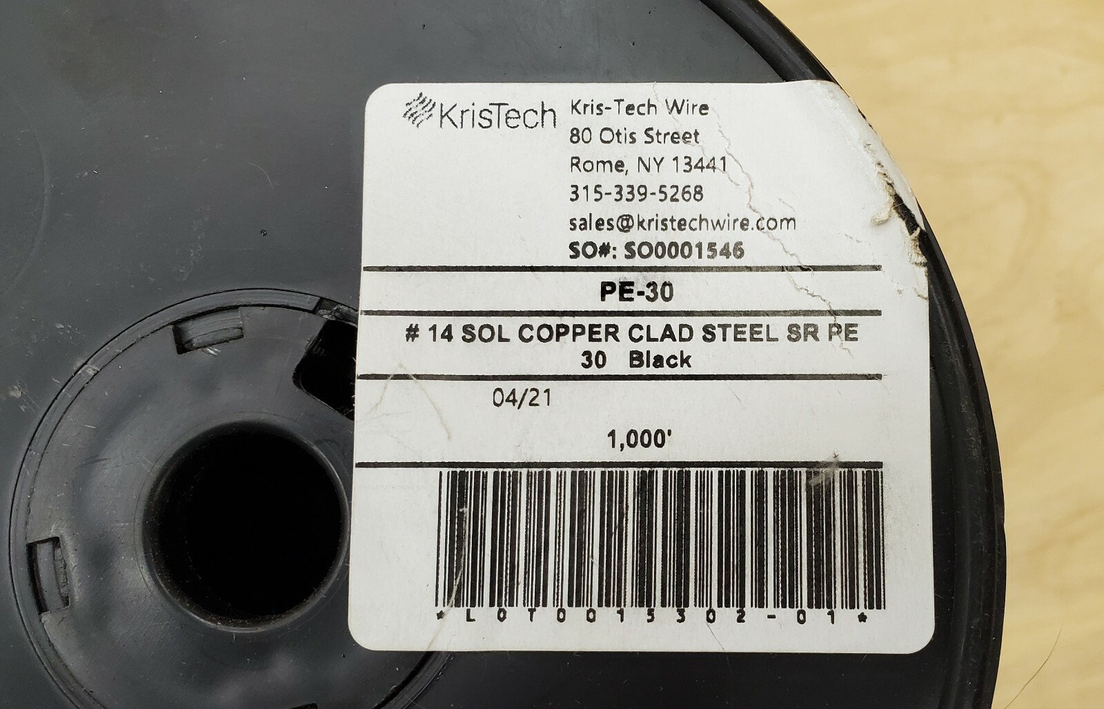 Pet Fence #14awg Solid PE-30 Direct Burial Steel Core Wire 1000′ Spool – NEW