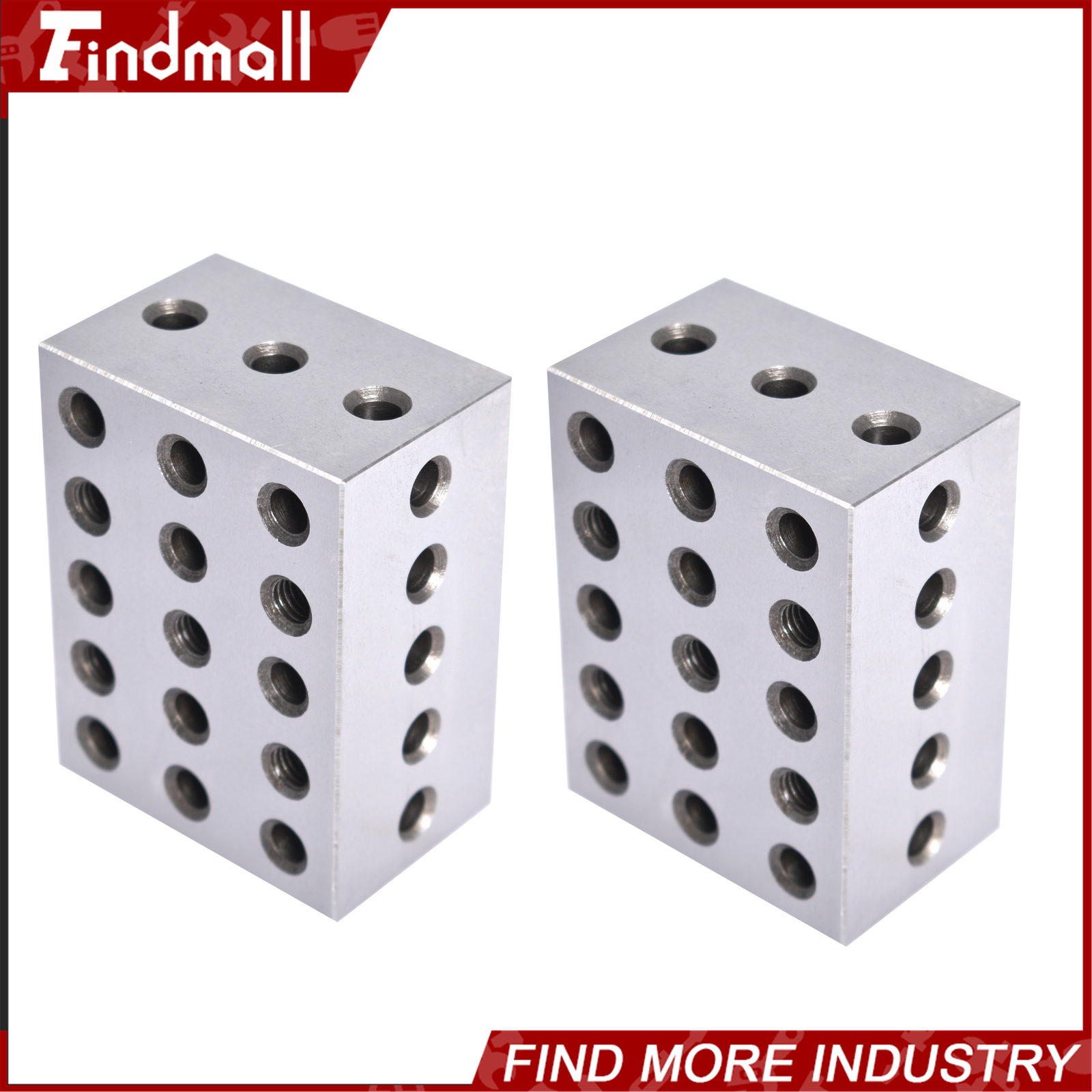 2 Matched Pair Ultra Precision 2-3-4 234 Blocks 23 Holes .0002″ Machinist