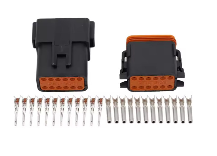 2 3 4 6 8 12 Pin Deutsch DT Black Series Waterproof Electrical Connector KIT