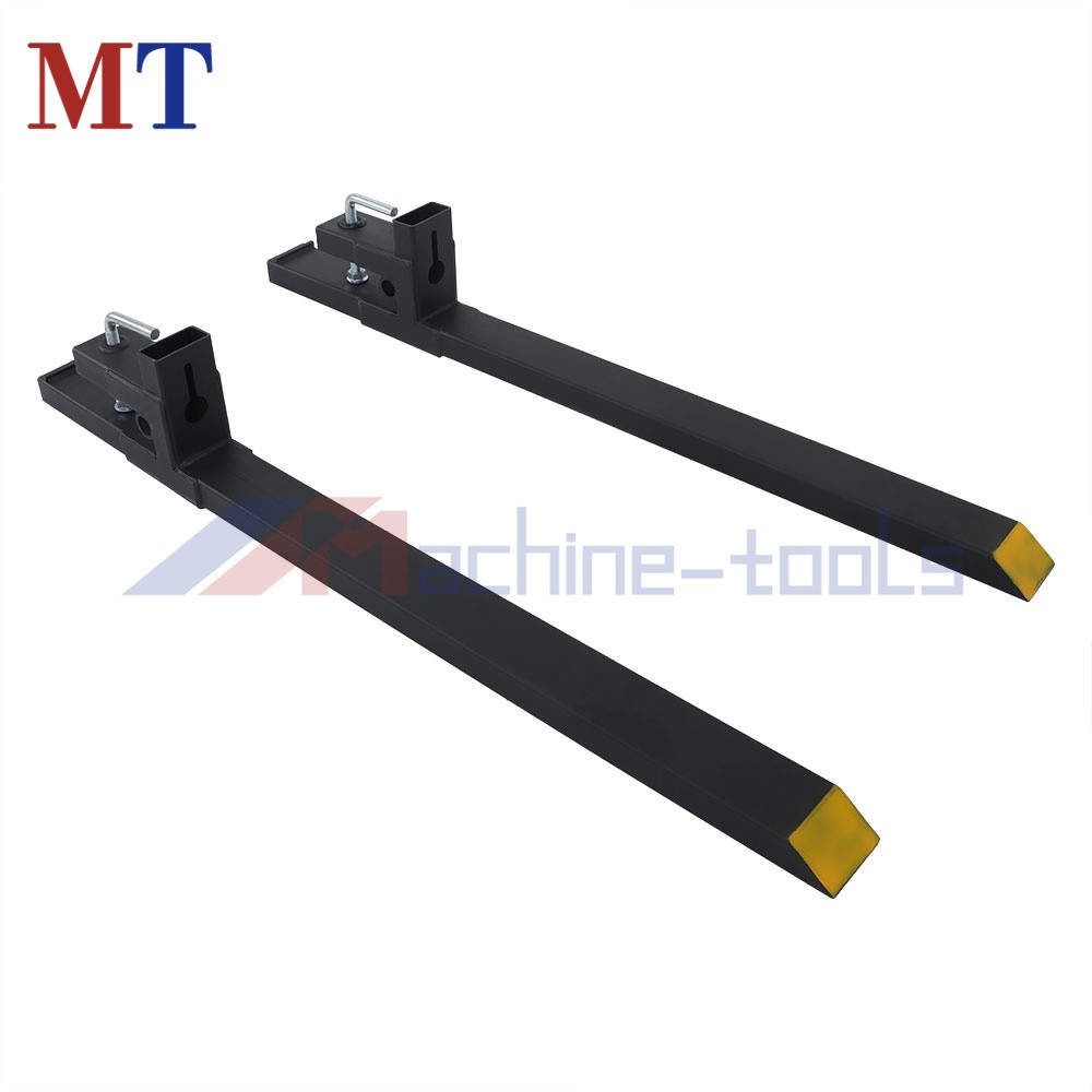 Pallet Forks 60″ 4000Lbs Clamp On Bucket Loader Attachment Skid Steer Tractor
