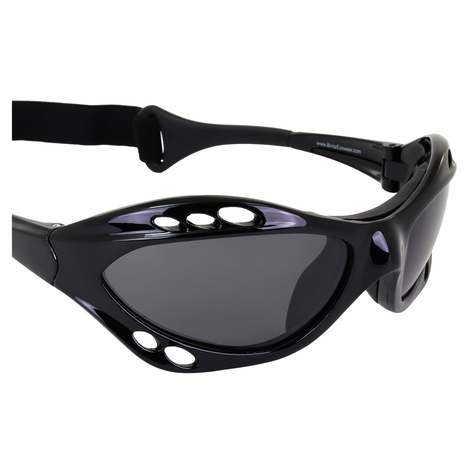 3 Pair Birdz Seahawk Polarized Jet Ski Sunglasses Smoke Blue & Red Mirror Lens