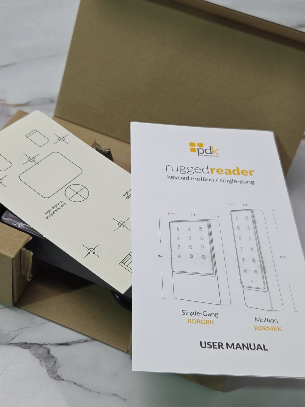 ProdataKey RDRGRK Rugged Reader – Single Gang Keypad
