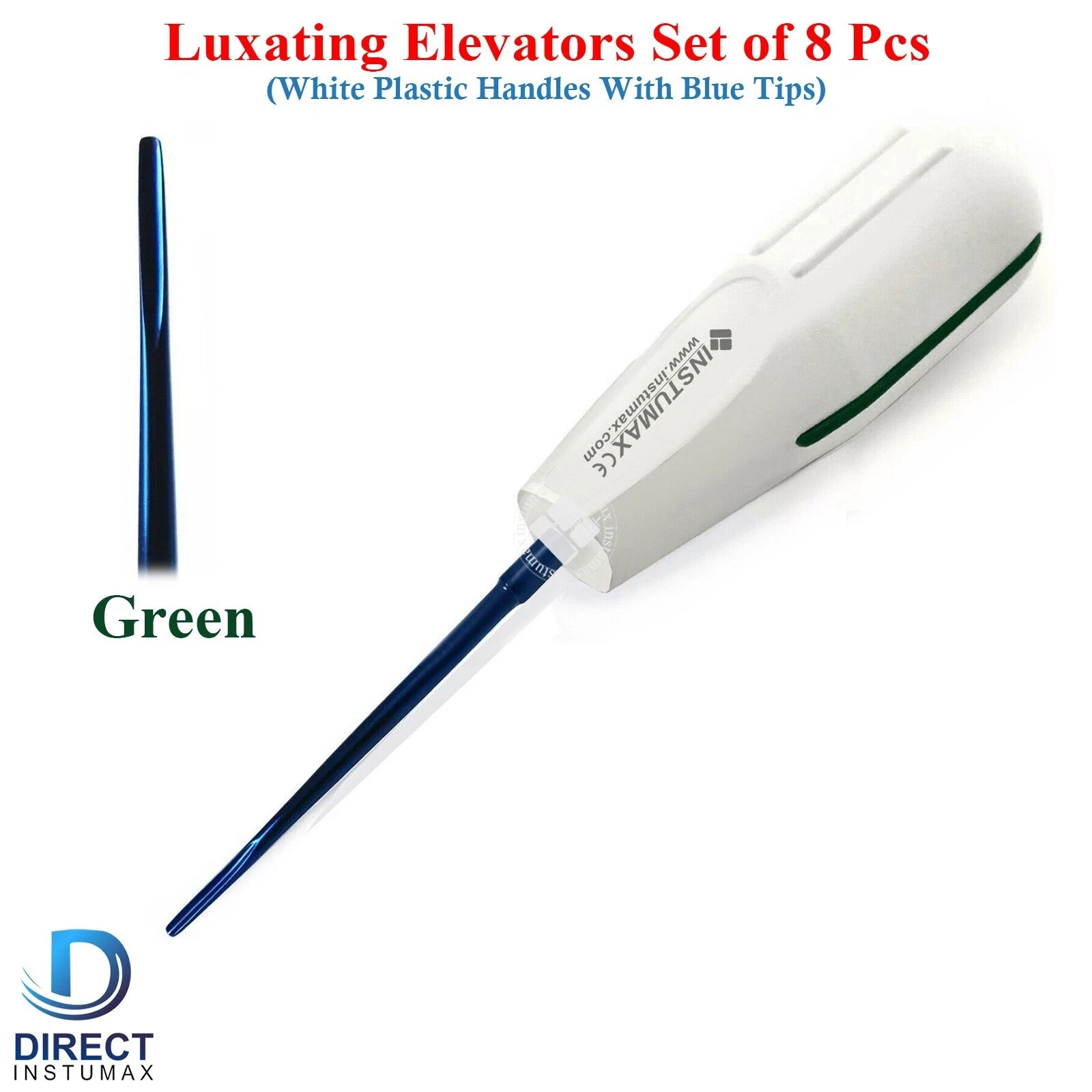 8 Pcs Dental Luxating Elevators Root Elevators Luxation Oral Surgery Extraction
