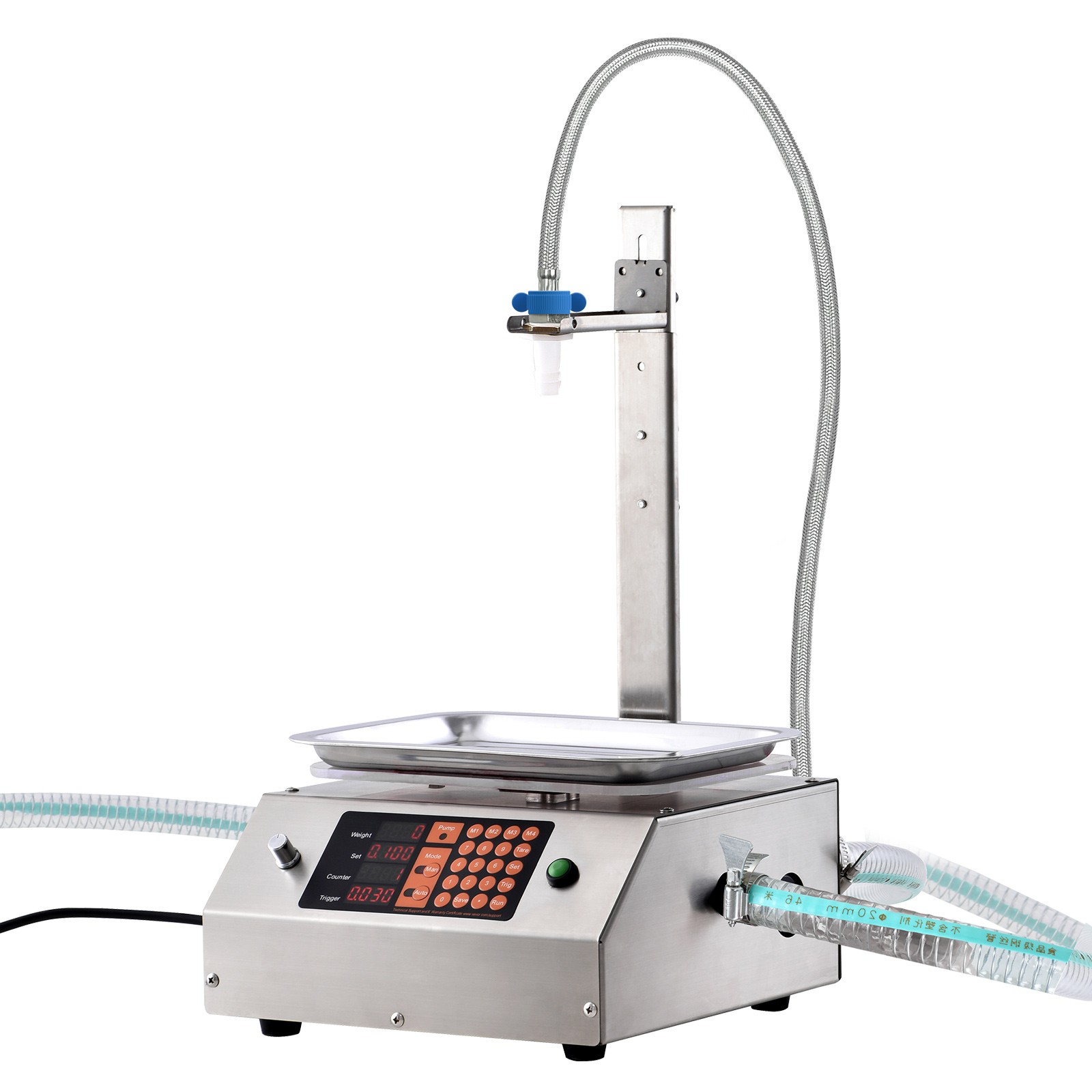 VEVOR Automatic Liquid Filling Machine Digital Control Bottle Filler 30-15000 g