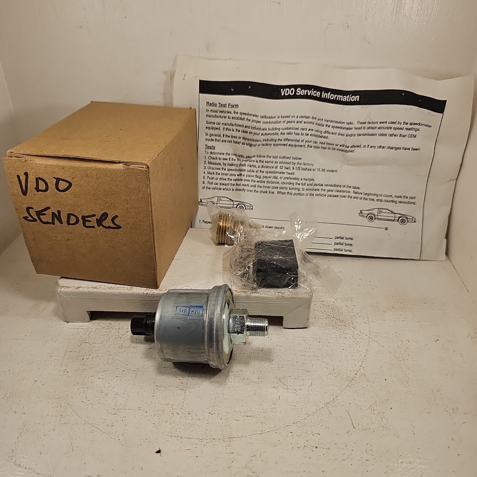 NOS VDO SENDER Pressure Gauge Sensor 519-604 29/4 6.04 0-5 BAR