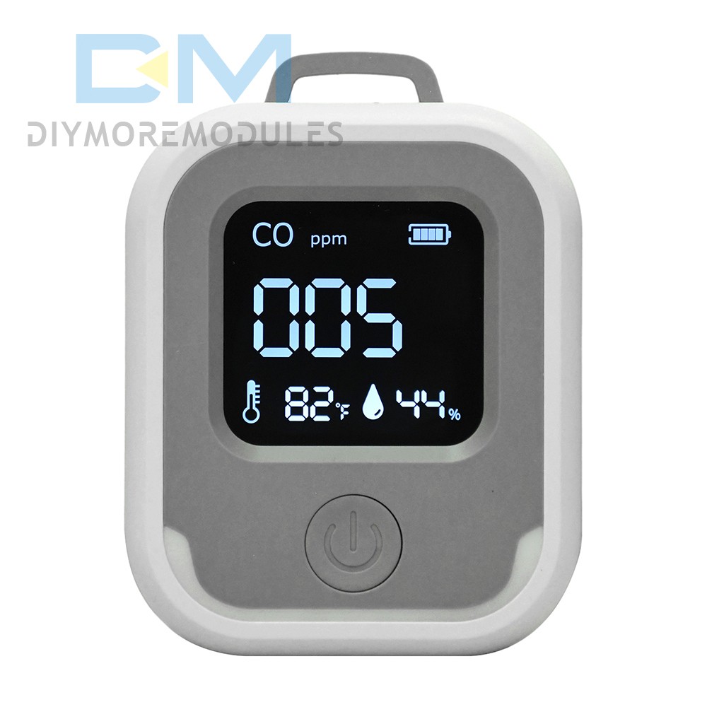 Air Quality Monitor 3-in-1 Carbon Monoxide Detector Temperature Humidity Alarm