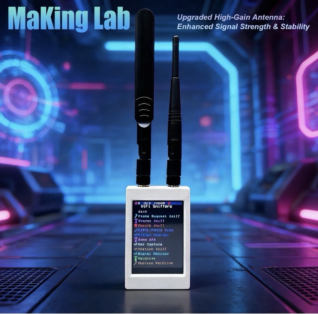 New ESP32 Marauder Mar-X-Auder Device Wifi, Bluetooth, GPS, Supports CYD Updates