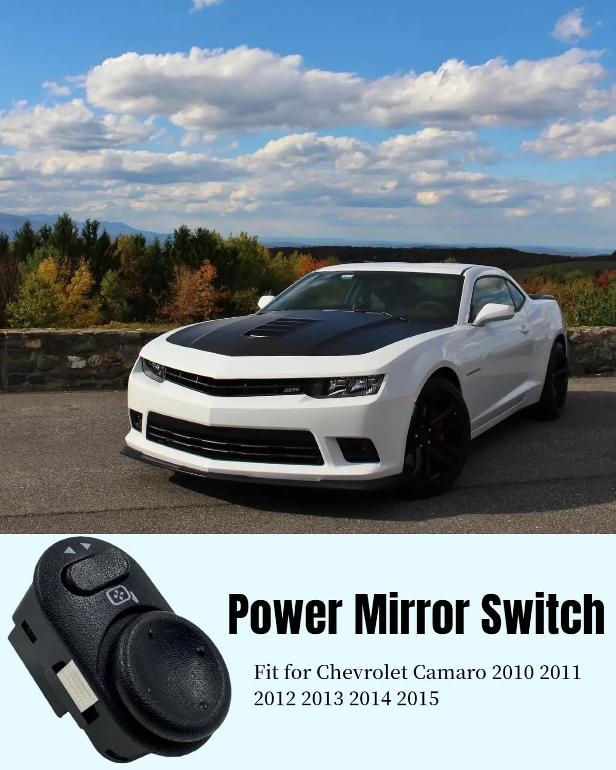 1 Power Mirror Control Left Switch LH Driver Side For 2010-2015 Chevrolet Camaro