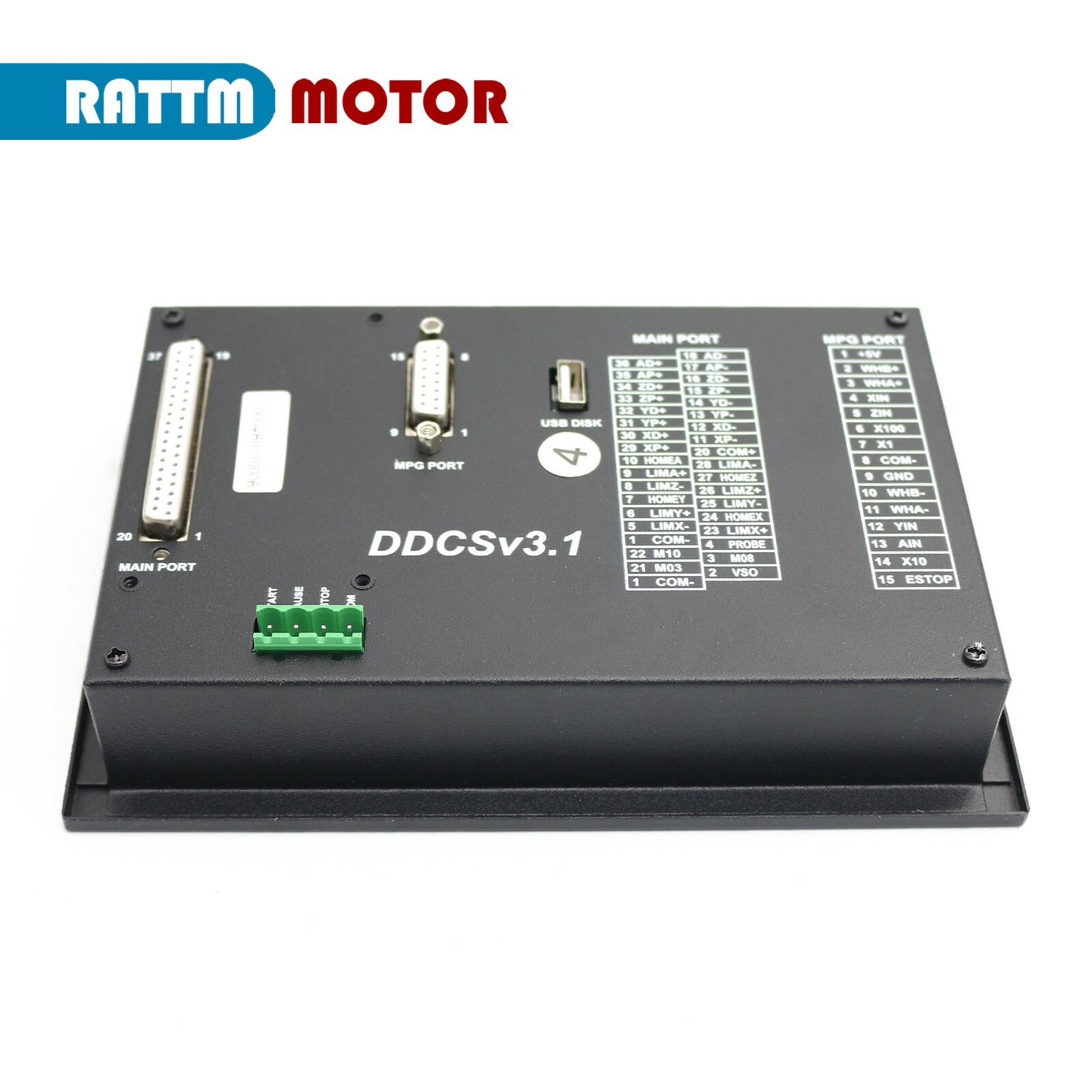 「USA」 4 Axis CNC Controller Motion Offline Stand Alone DDCSV3.1 w/ Handwheel MPG