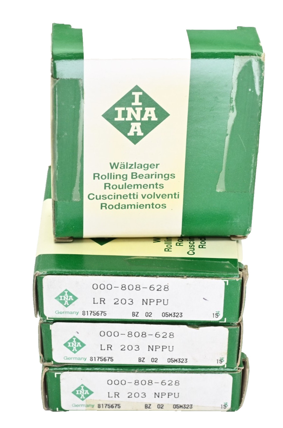 Lot of 4x INA LR203-NPPU 17 x 47 x 12mm Yoke-type track roller Bearings