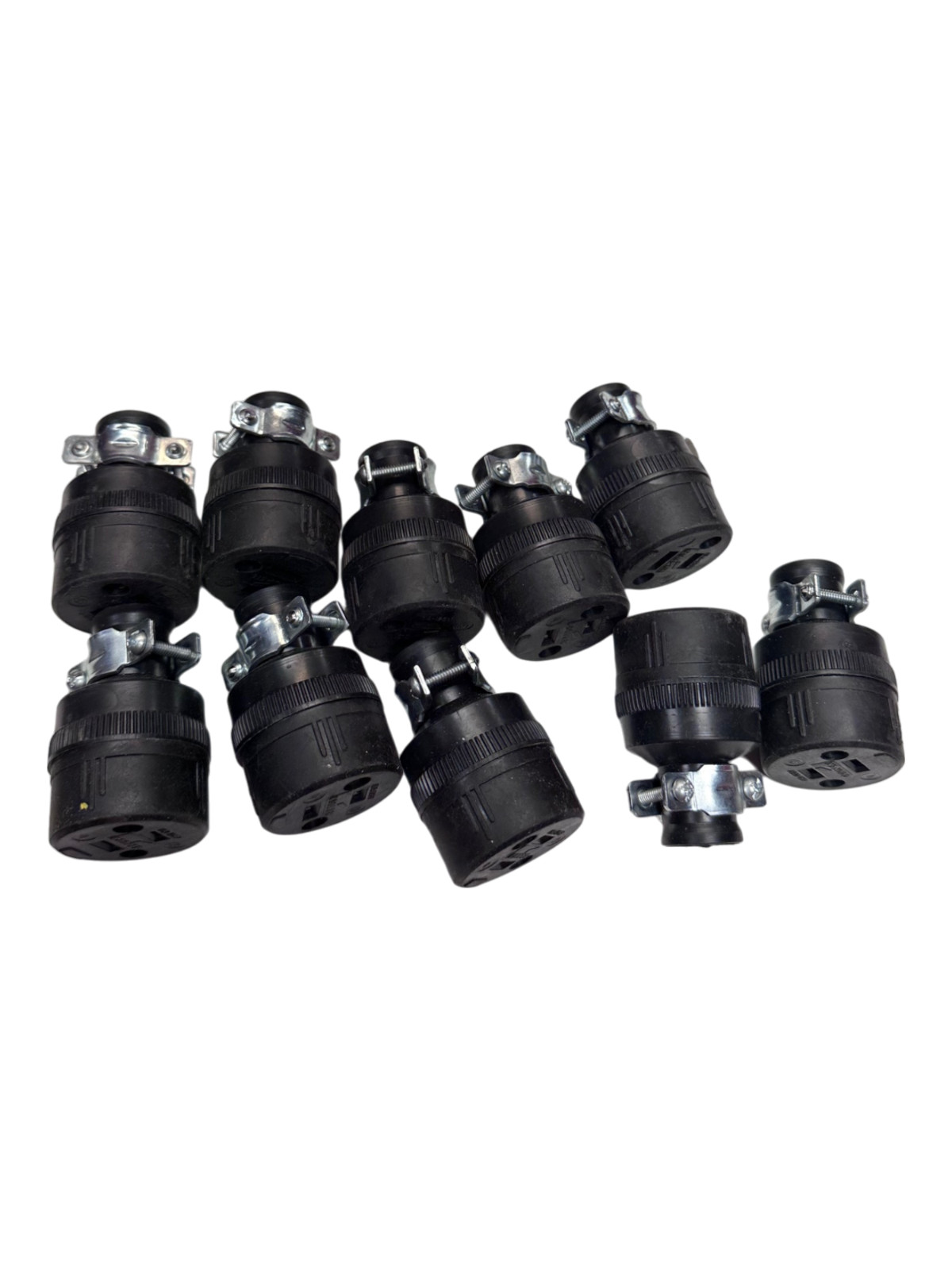 Cooper 224-BOX Straight Blade Rubber Connector 15A 125V (LOT OF 10) **SALE**