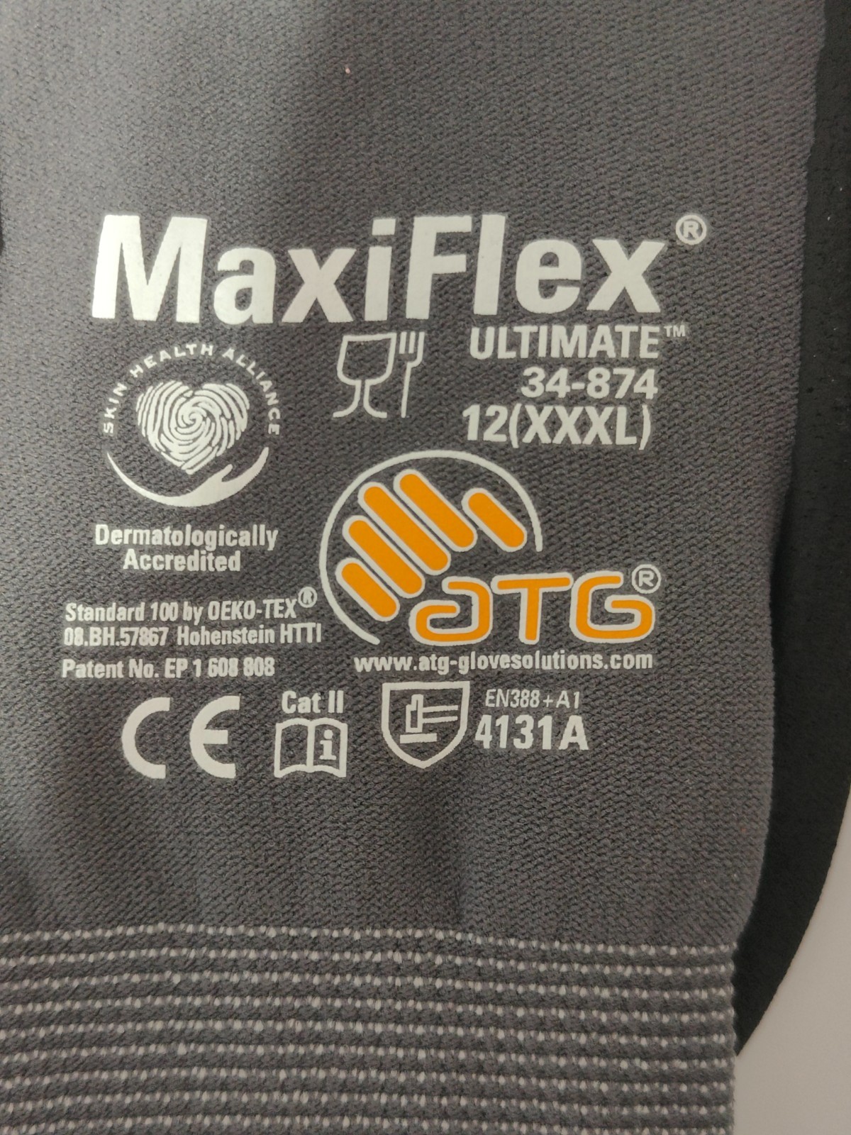 MaxiFlex Ultimate Seamless Knit Nylon Gloves Nitrile Coated -12 Pack Size 12/3XL