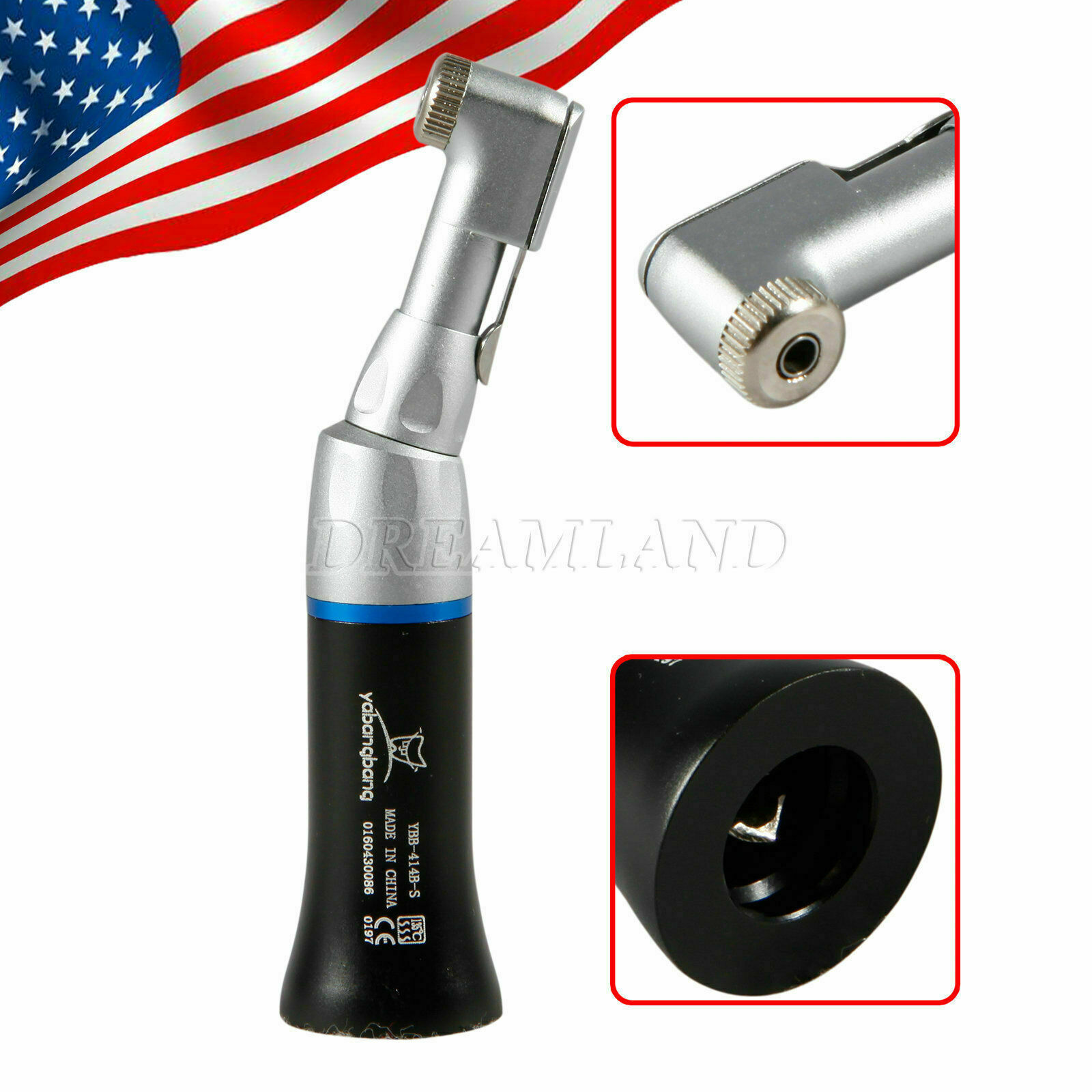 5 Dental Slow Low Speed Handpiece Contra Angle Latch for NSK E type Connector