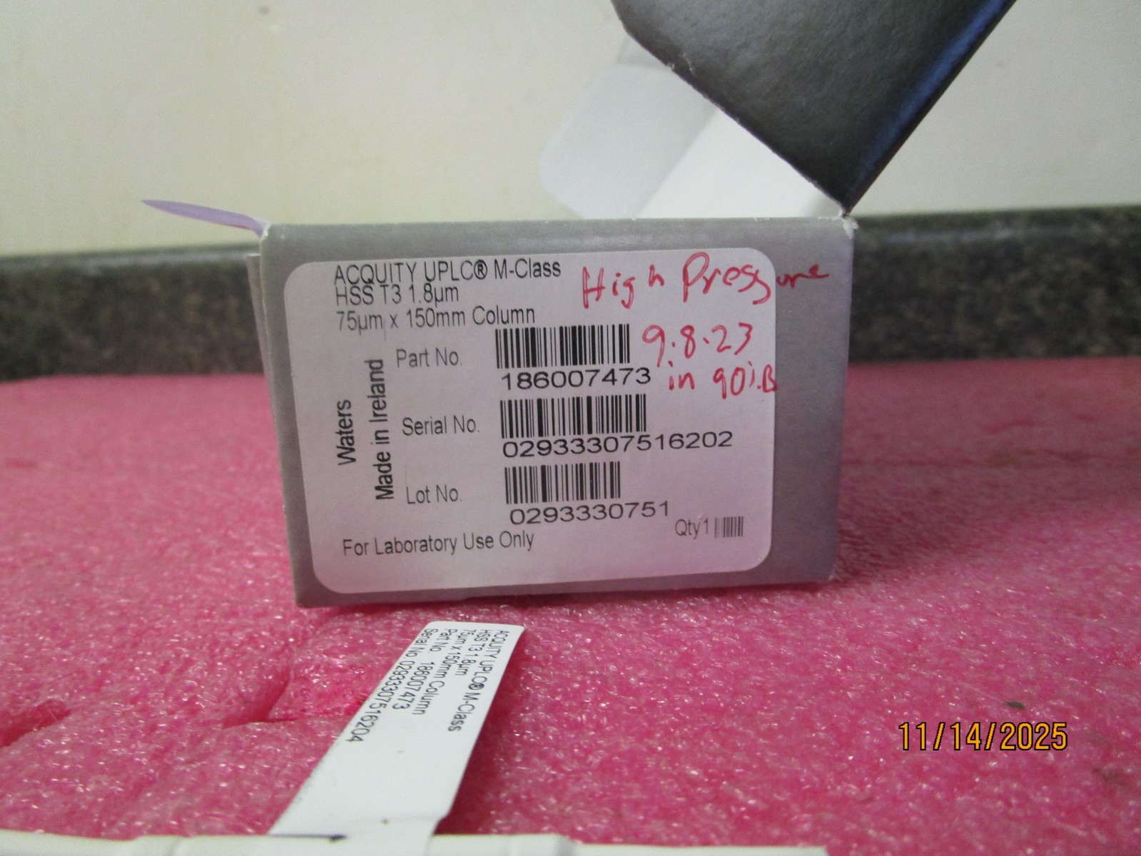 Waters ACQUITY UPLC M-Class HSS T3 1.8um 75um x 150mm Column 186007473