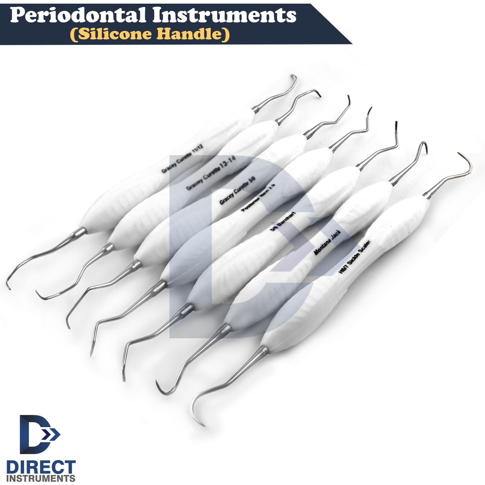 Universal Periodontal Instruments Scaling Scaler Gracey Curettes Set Of 7