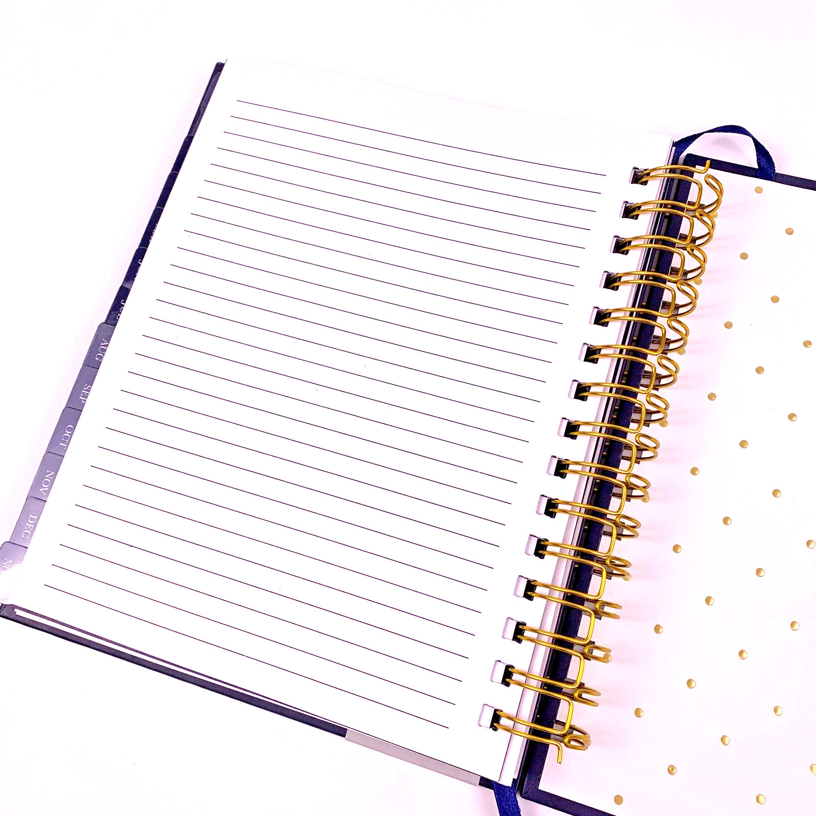 Pembrook Premium Spiral Bound Planner No Date Weekly Monthly Ribbon Bookmark 160