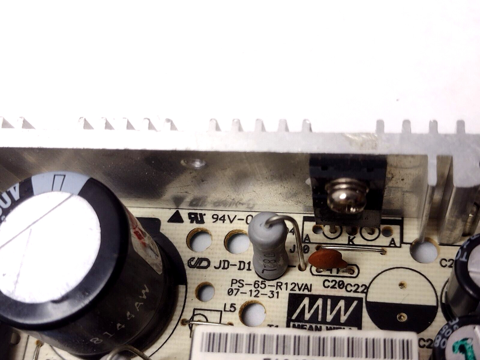 Mean Well PS-65-R12-VAI Power Supply Circuit Board